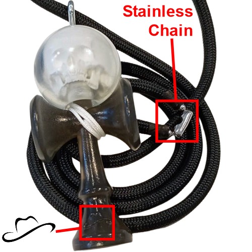 TARICRAFT x Kendama Cowboy mini skull necklace - Image 4