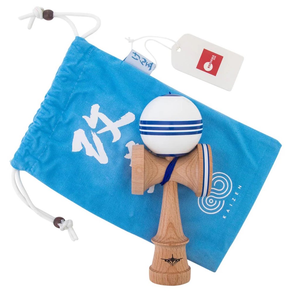 Kaizen Triple Stripe - Jet Shape - Blue & White - Image 4