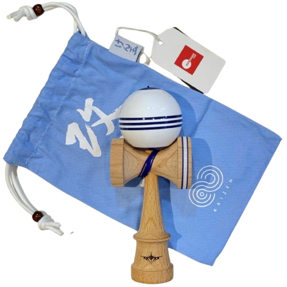 Kaizen Triple Stripe - Jet Shape - Blue & White - Image 2