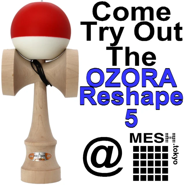 Come try out the #OzoraKendama Reshape 5.
.
.

#けん玉 #kendama
#HarajukuKendamaClub #原宿けん玉クラブ #HarajukuKC
#KendamaCowboy #けん玉カウボーイ #KendamaTokyo #けん玉東京
#MESHtokyo #メッシュ東京 #けん玉専門店 #KendamaShop #けん玉ショップ