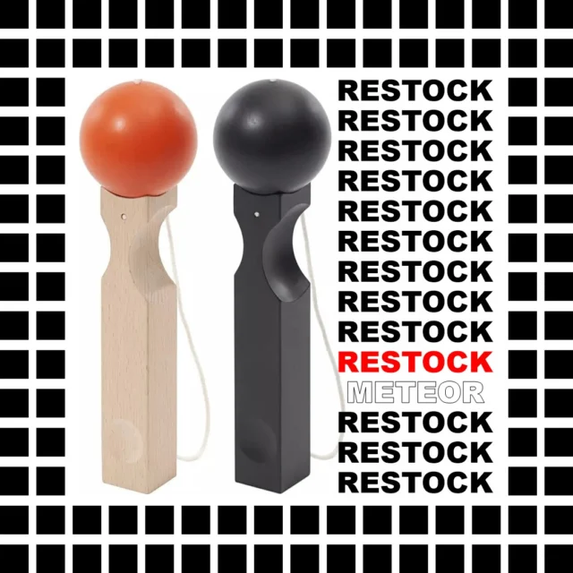 The Meteor kendama has been restocked.
.
.
#けん玉 #kendama
#HarajukuKendamaClub #原宿けん玉クラブ #HarajukuKC
#KendamaCowboy #けん玉カウボーイ #KendamaTokyo #けん玉東京
#MESHtokyo #メッシュ東京 #けん玉専門店 #けん玉ショップ
