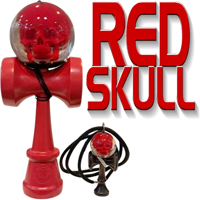 The first Red Skull items are in the shop.  Full size Red Skull tama on a rare Sweets Red aTack Legend shape ken.  We also have a few of the Mini Skull Necklaces in red.  You can own Red Skull twins. 🔴💀
.
#けん玉 #kendama
#HarajukuKendamaClub #原宿けん玉クラブ #HarajukuKC
#KendamaCowboy #けん玉カウボーイ #KendamaTokyo #けん玉東京
#MESHtokyo #メッシュ東京 #けん玉専門店 #けん玉ショップ