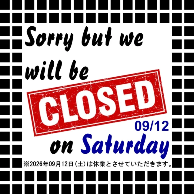 We will be closed Saturday, September 12, 2026.
※2026年09月12日(土)は休業とさせていただきます。
.
.
#けん玉 #kendama
#HarajukuKendamaClub #原宿けん玉クラブ #HarajukuKC
#KendamaCowboy #けん玉カウボーイ #KendamaTokyo #けん玉東京
#MESHtokyo #メッシュ東京 #けん玉専門店
#KendamaShop #けん玉ショップ